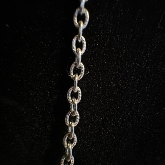 Pandora style quality CHARM NECKLACE 16in 5 charms lobster clasp. - Picture 7 of 7